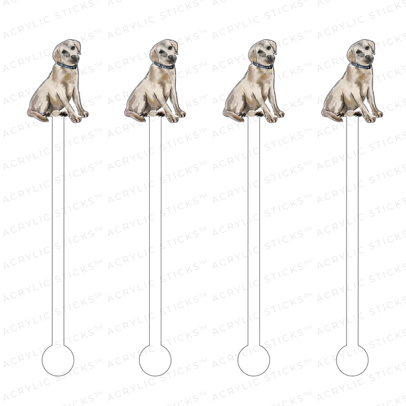 WHITE LAB ACRYLIC STIR STICKS