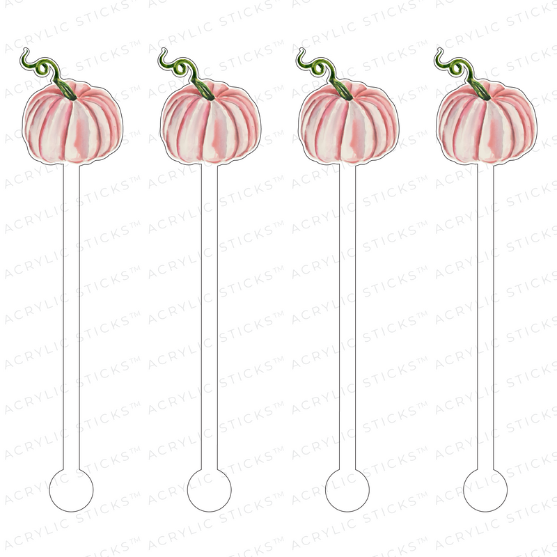 PINK GOURD ACRYLIC STIR STICKS