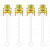 AS X TAYLOR BEACH DESIGN FLORAL BERGERE CHAIR ACRYLIC STIR STICKS