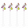 STORK with BABY ACRYLIC STIR SRICKS