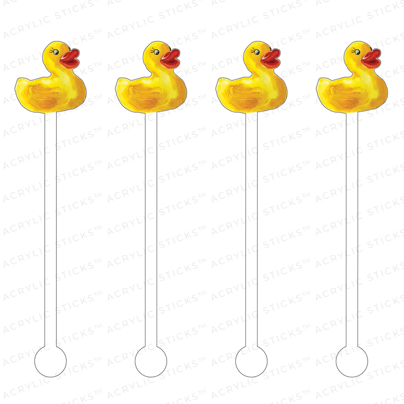 DUCKY ACRYLIC STIR STICKS