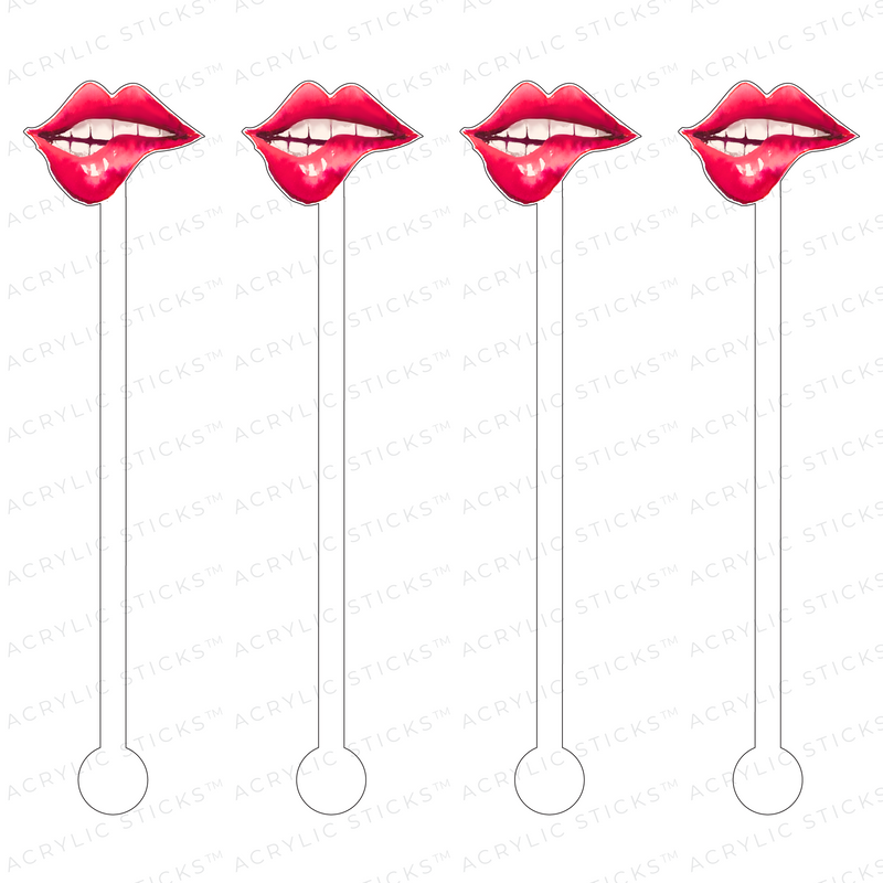 FLIRTY LIPS ACRYLIC STIR STICKS