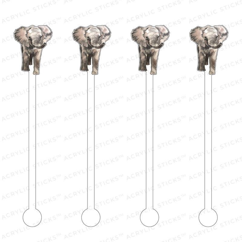 ELEPHANT ACRYLIC STIR STICKS
