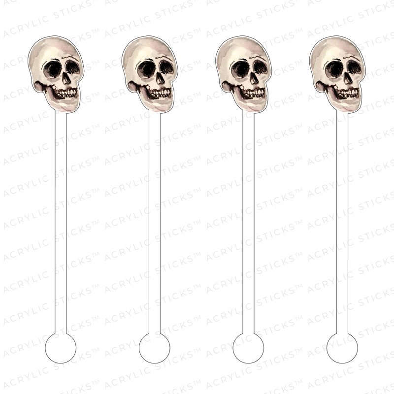 MINI SKULL ACRYLIC STIR STICKS