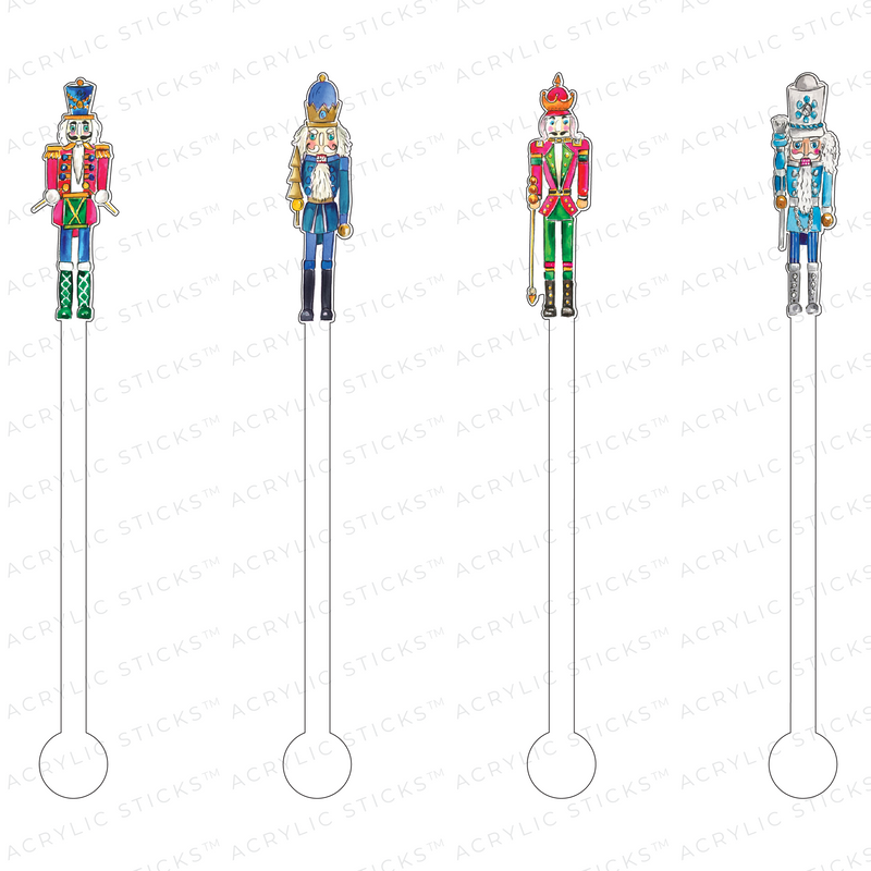 MR. NUTCRACKERS ACRYLIC STIR STICKS COMBO