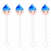 BABY BOY BOBBLE HEAD ACRYLIC STIR STICKS (2 STYLE OPTIONS)