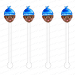 BABY BOY BOBBLE HEAD ACRYLIC STIR STICKS (2 STYLE OPTIONS)