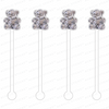DISCO TEDDY BEAR ACRYLIC STIR STICKS COMBO (3 COLORWAY OPTIONS)