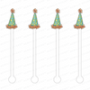 FESTIVE PARTY HATS ACRYLIC STIR STICKS (3 STYLE OPTIONS)