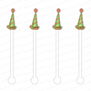 FESTIVE PARTY HATS ACRYLIC STIR STICKS (3 STYLE OPTIONS)