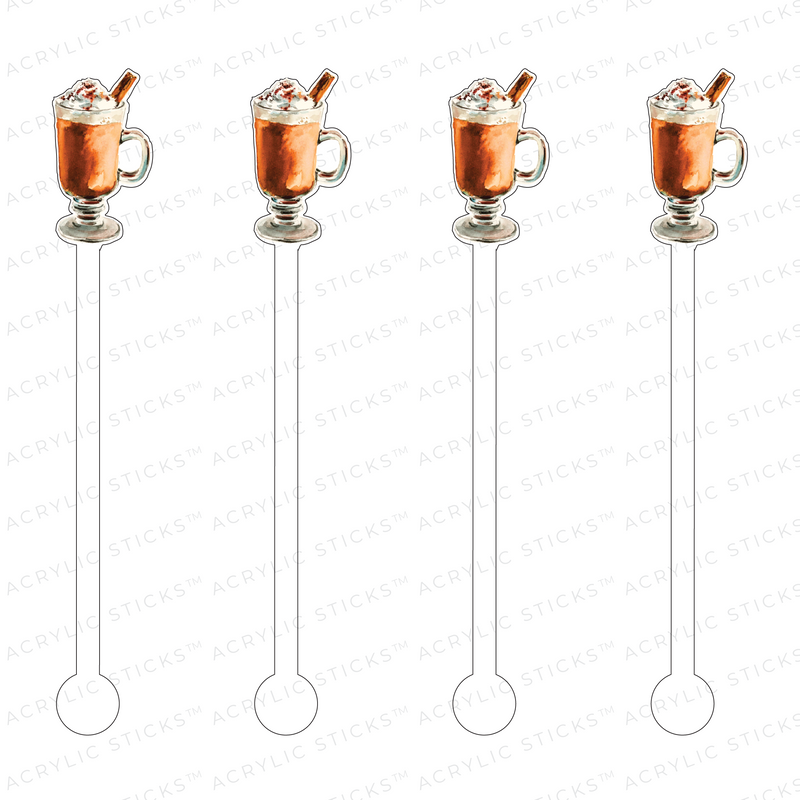 PUMPKIN SPICE LATTE ACRYLIC STIR STICKS