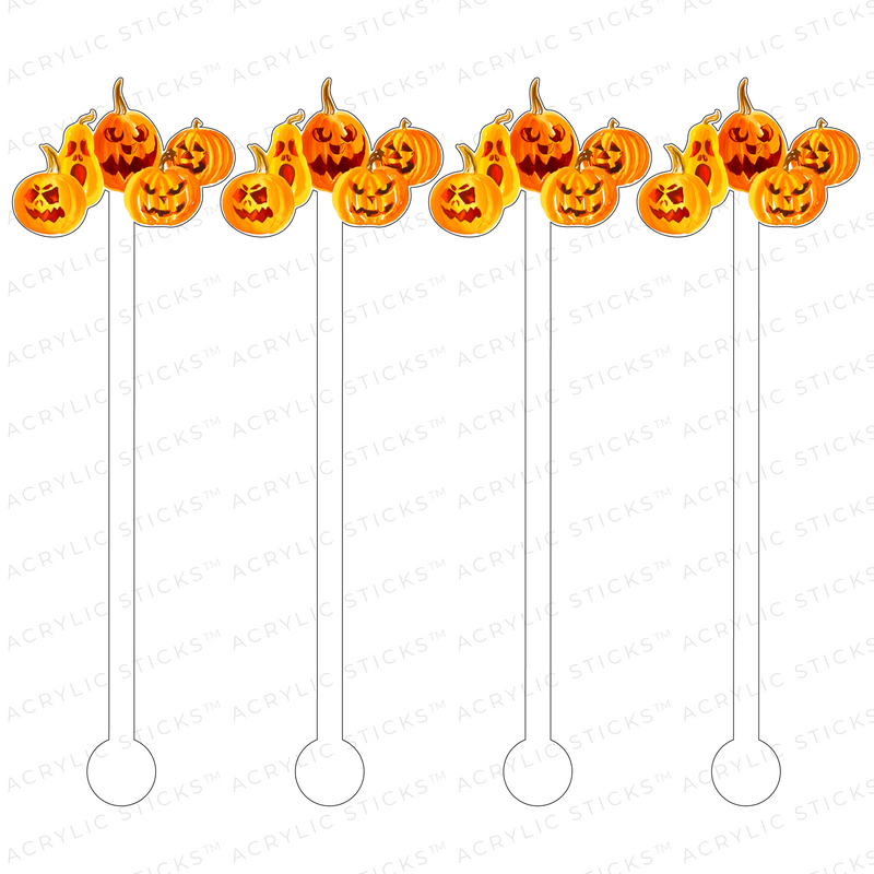 PUMPKIN PARTY ACRYLIC STIR STICKS