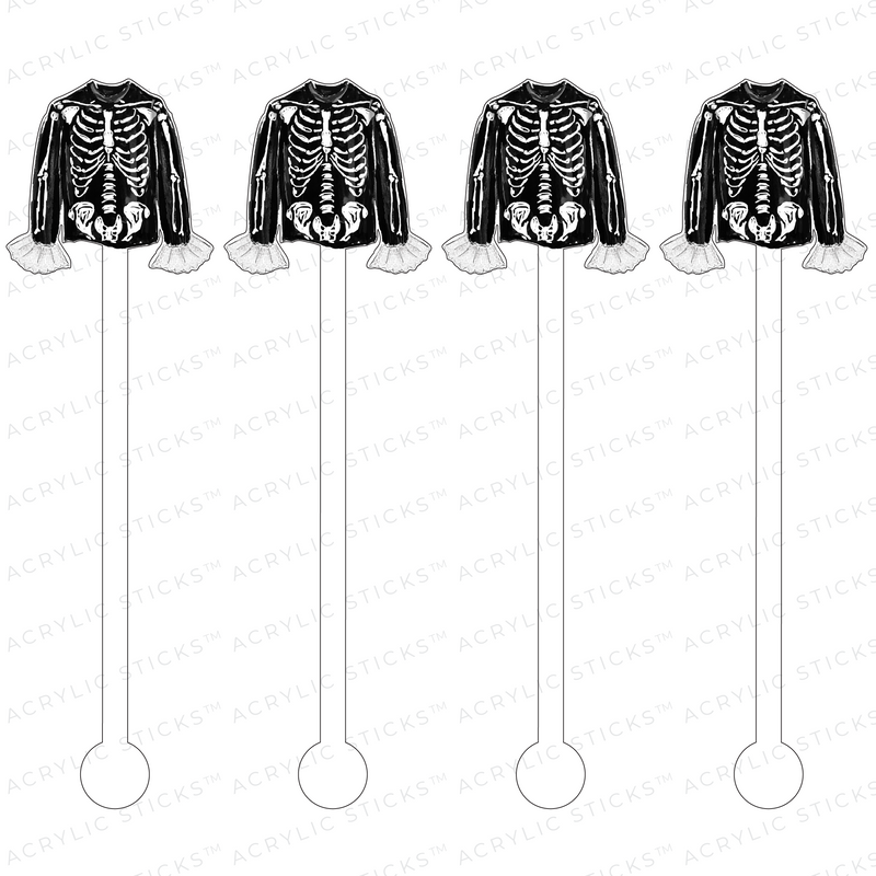 SKELETON SWEATER ACRYLIC STIR STICKS