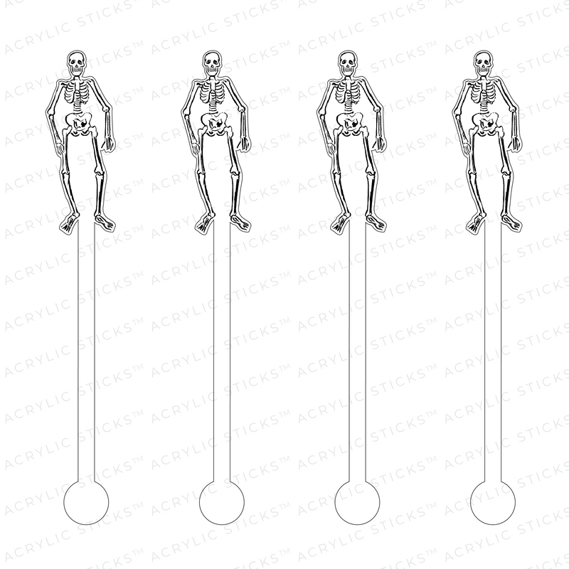 MR. SKELETON ACRYLIC STIR STICKS