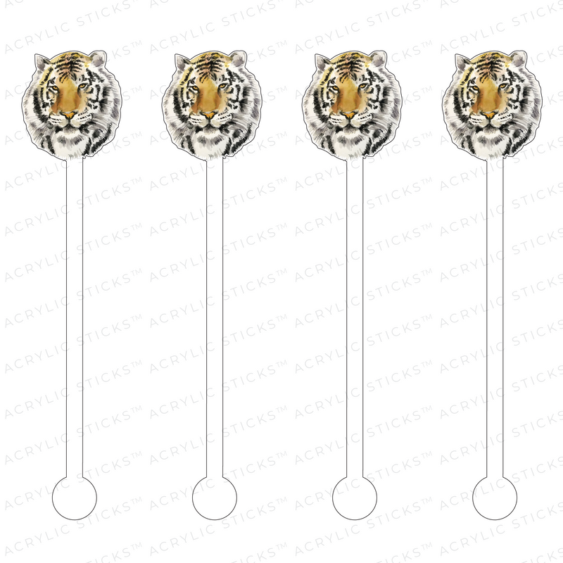 BENGAL TIGER ACRYLIC STIR STICKS