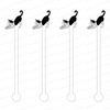TUXEDO CAT STRETCHING ACRYLIC STIR STICKS