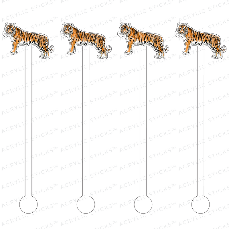 WILD TIGER ACRYLIC STIR STICKS