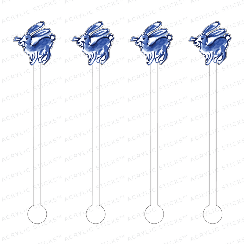 BLUE BUNNY ACRYLIC STIR STICKS