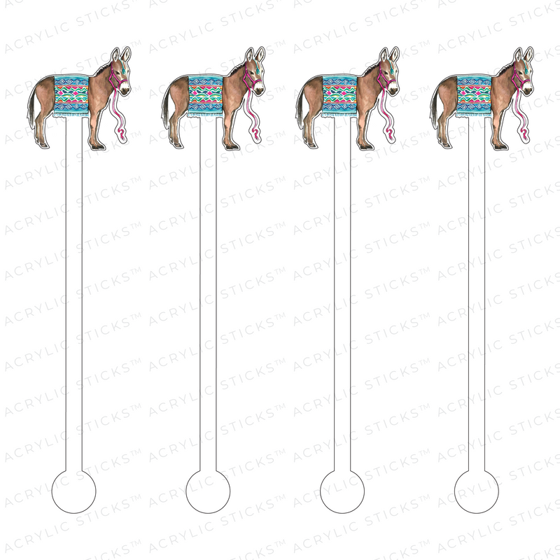 DONKEY ACRYLIC STIR STICKS