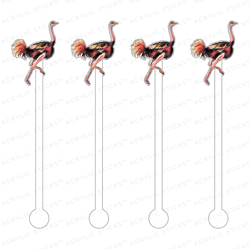 OSTRICH ACRYLIC STIR STICKS