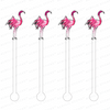DIVA FLAMINGO ACRYLIC STIR STICKS