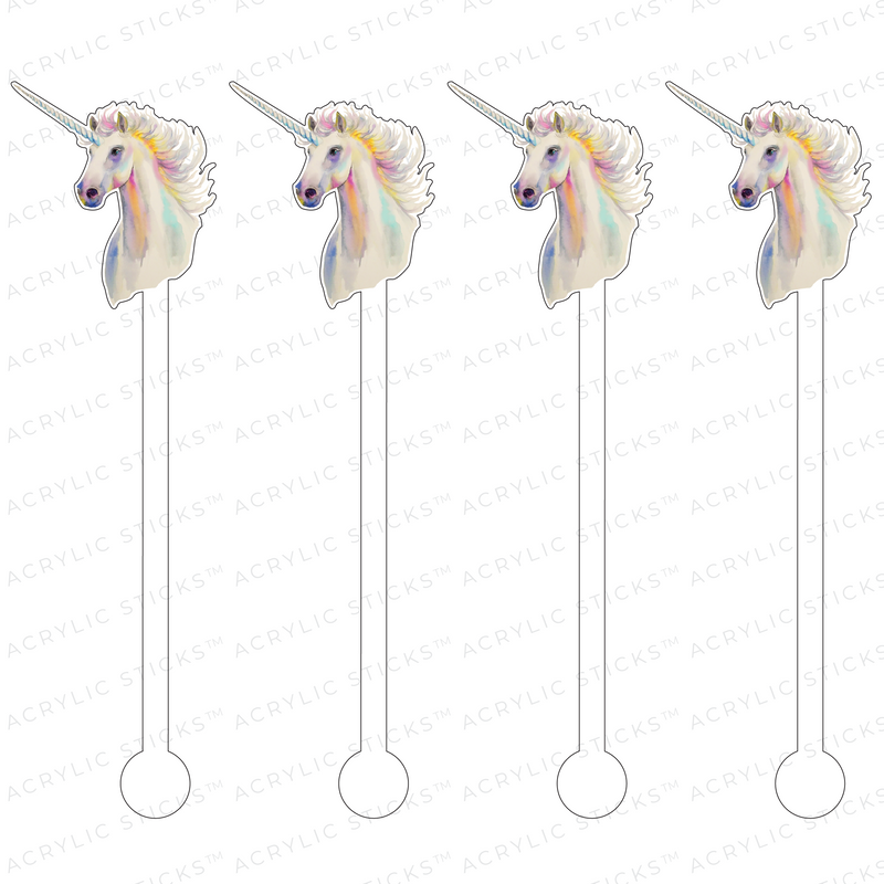 UNICORN ACRYLIC STIR STICKS