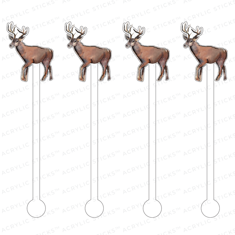 DEER ACRYLIC STIR STICKS