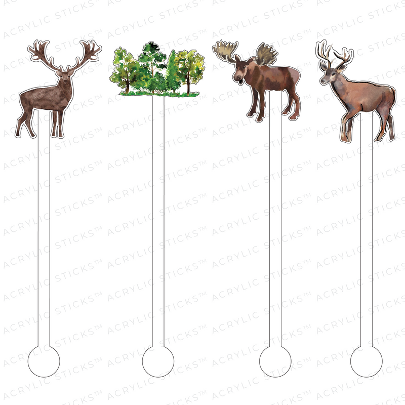 INTO THE WOODS ACRYLIC STIR STICKS COMBO