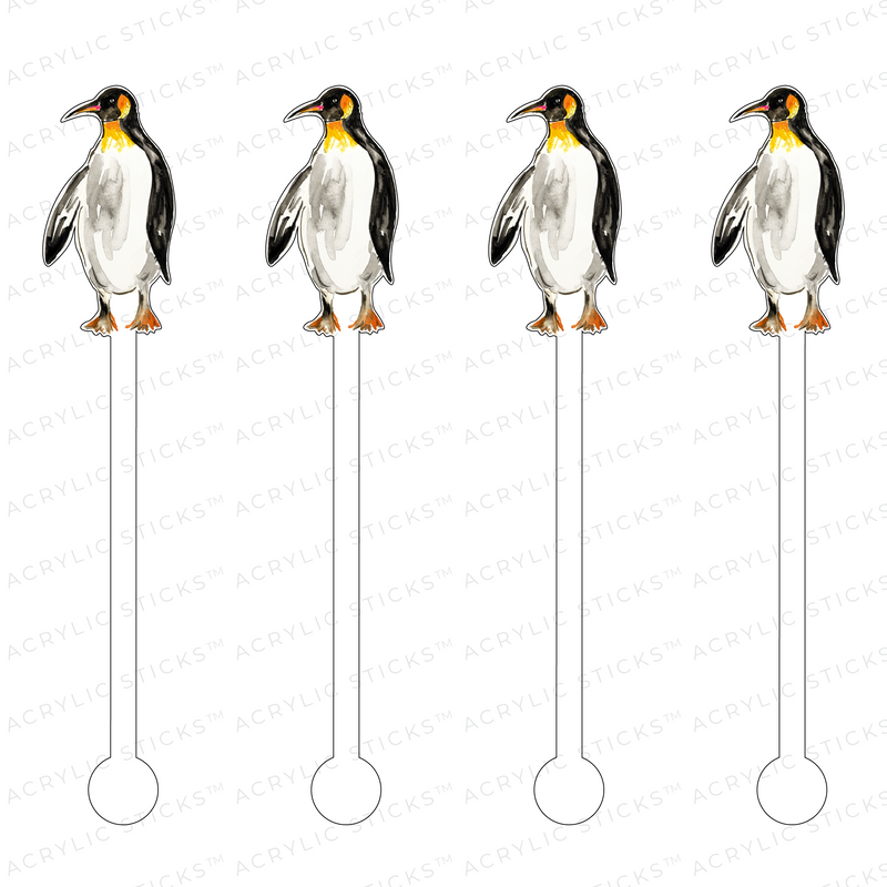 PENGUIN ACRYLIC STIR STICKS