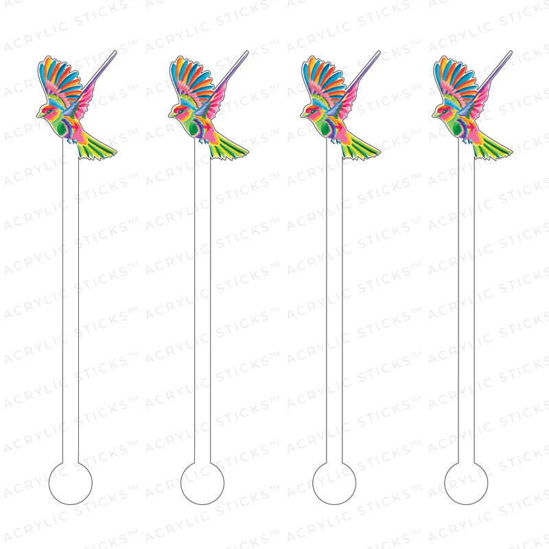 OTOMI EXOTIC FLYING BIRD ACRYLIC STIR STICKS