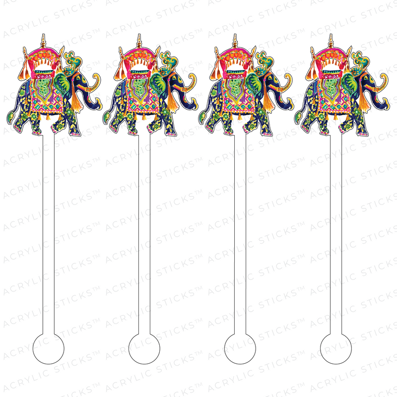 FENG SHUI ELEPHANT ACRYLIC STIR STICKS