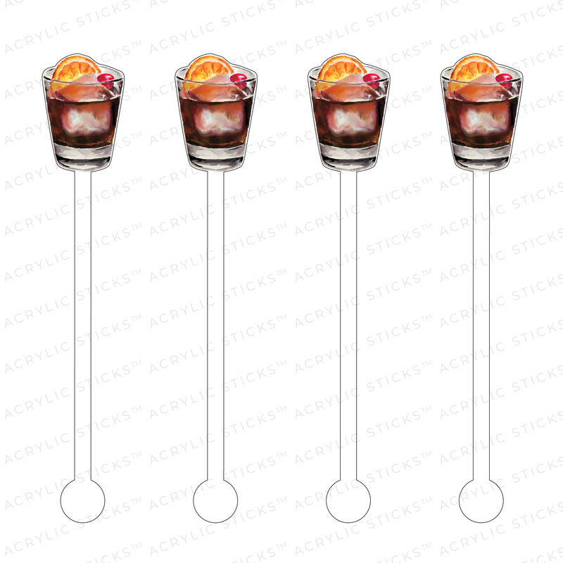 OLD FASHIONED ACRYLIC STIR STICKS