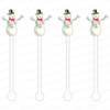 SNOWMAN ACRYLIC STIR STICKS
