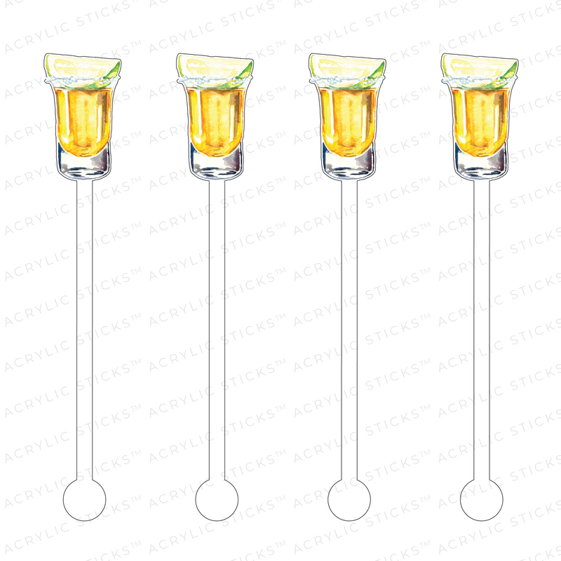 BEER WITH LIME ACRYLIC STIR STICKS