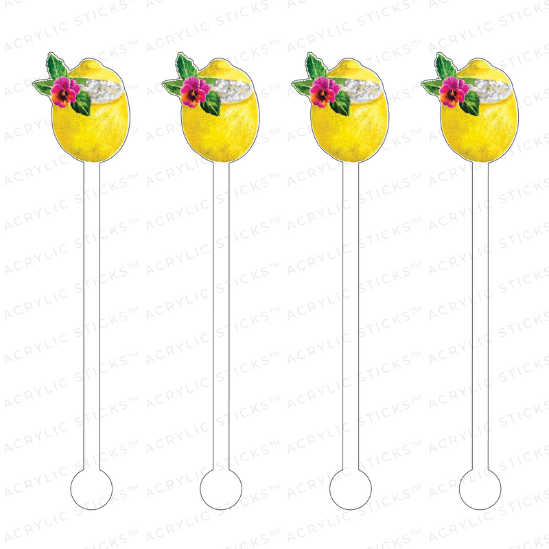 LEMON QUENCHER ACRYLIC STIR STICKS