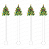 CHRISTMAS TREE ACRYLIC STIR STICKS