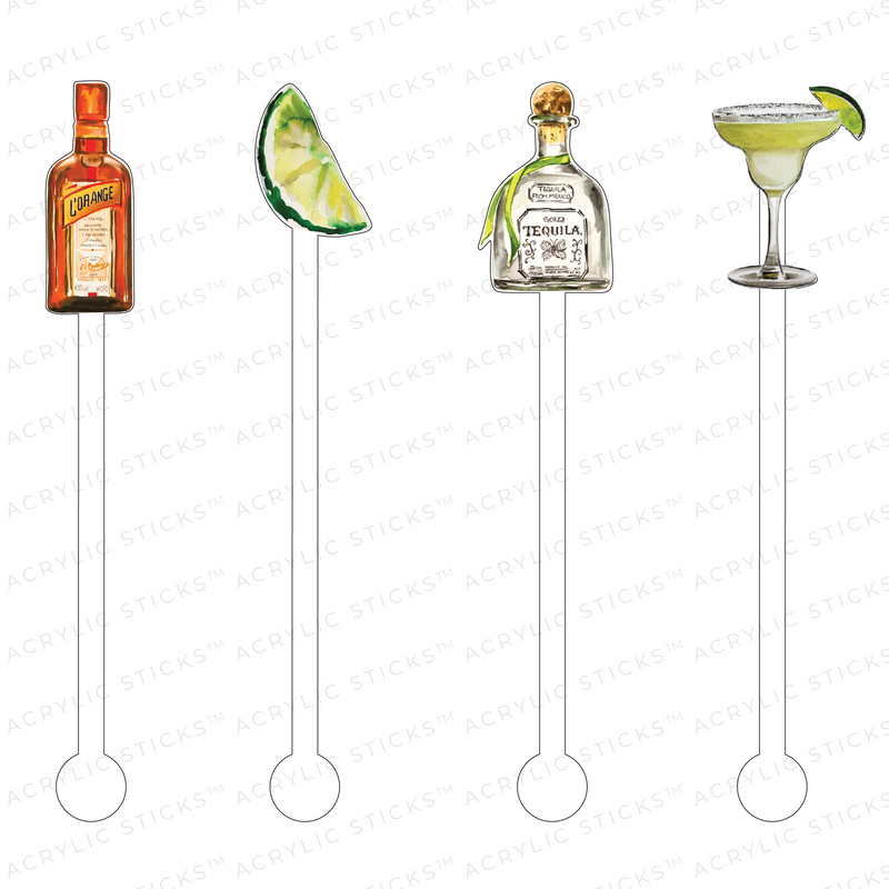 MAKE ME A MARGARITA ACRYLIC STIR STICKS COMBO