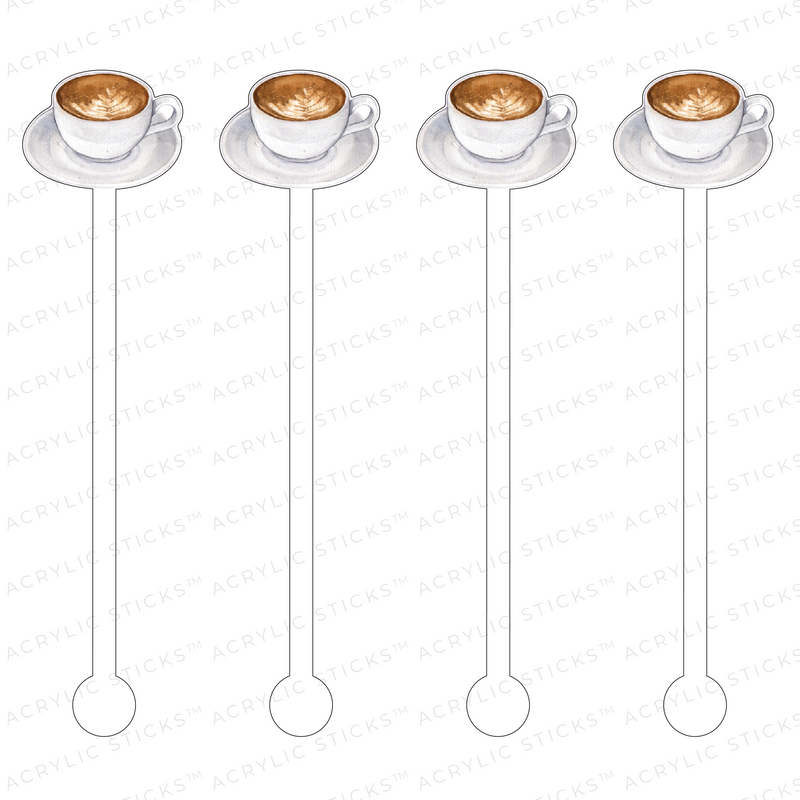 CAPPUCCINO ACRYLIC STIR STICKS