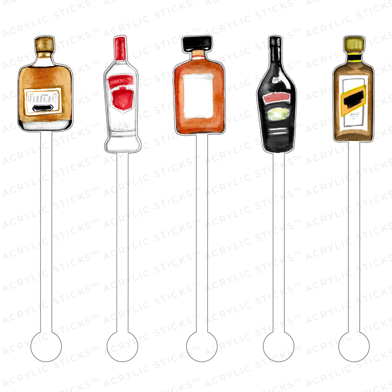 BOOZIN' ACRYLIC STIR STICKS COMBO
