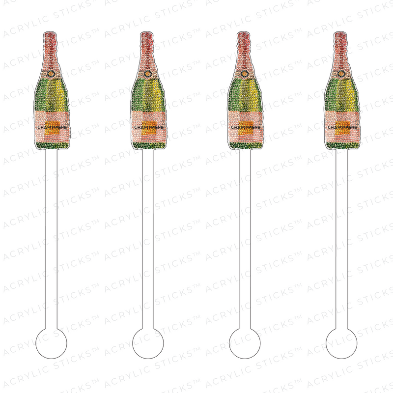 CHAMPAGNE SIGNATURE SERIES ACRYLIC STIR STICKS