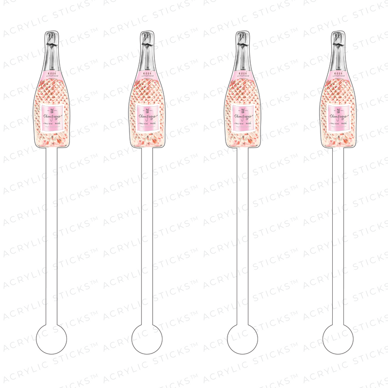 ITALIAN ROSE' ACRYLIC STIR STICKS