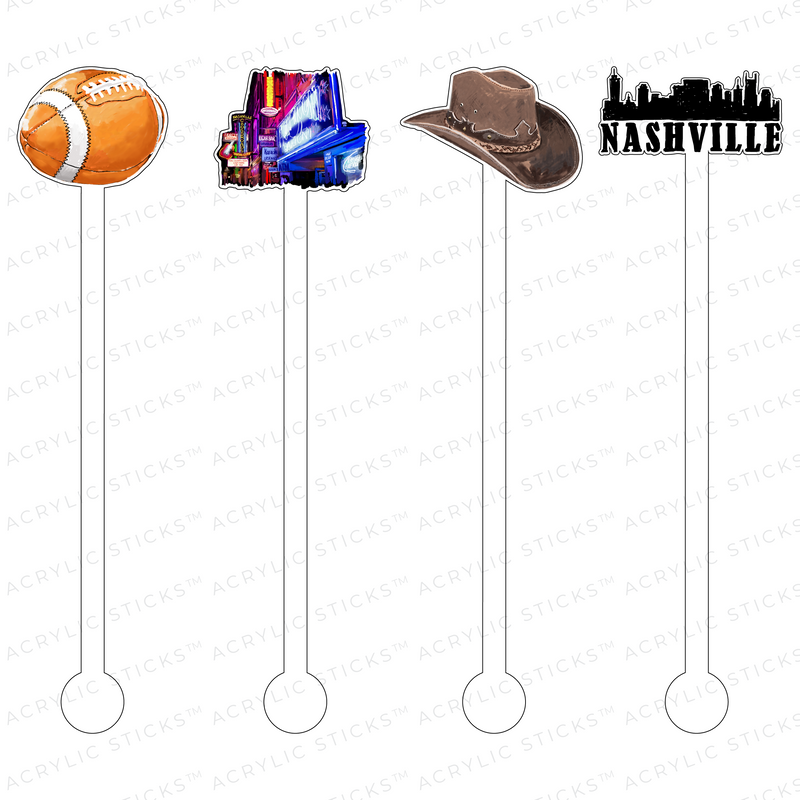 THE NASHVILLE LIFE ACRYLIC STIR STICKS COMBO