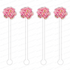 PINK GARDEN PEONY ACRYLIC STIR STICKS