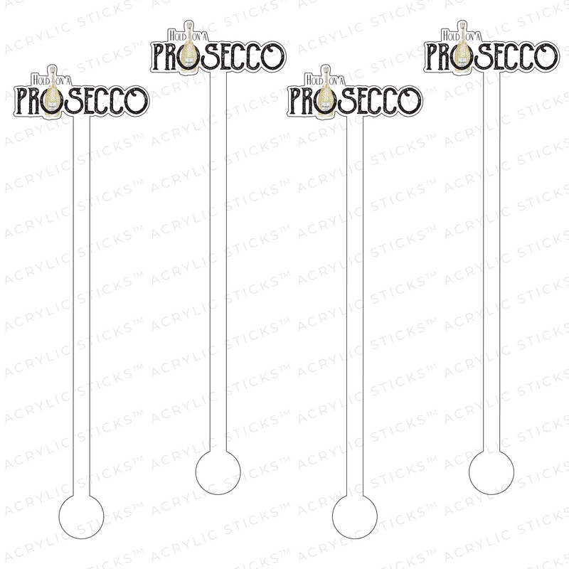 I LOVE YOU A PROSECCO ACRYLIC STIR STICKS