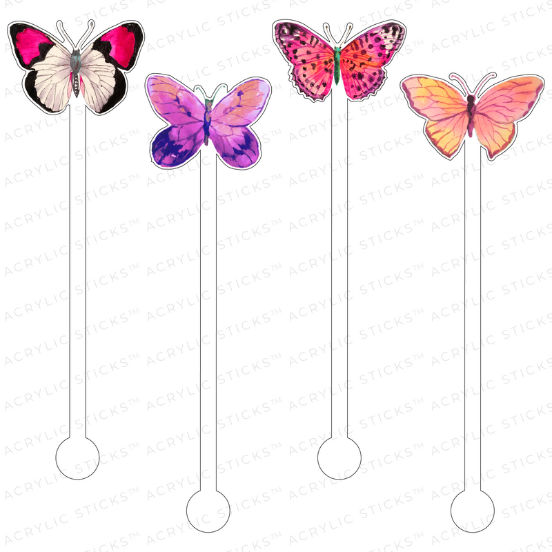 SPRING FLUTTER ACRYLIC STIR STICKS COMBO