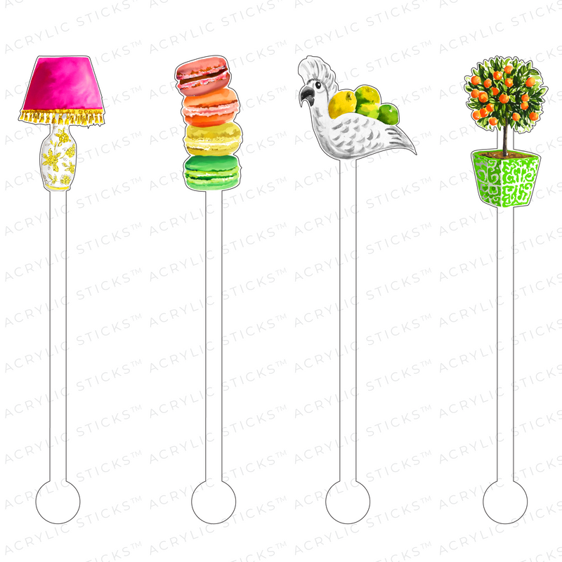 CITRUS LIVING ACRYLIC STIR STICKS COMBO