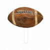 VINTAGE FOOTBALL ACRYLIC CAKE TOPPER
