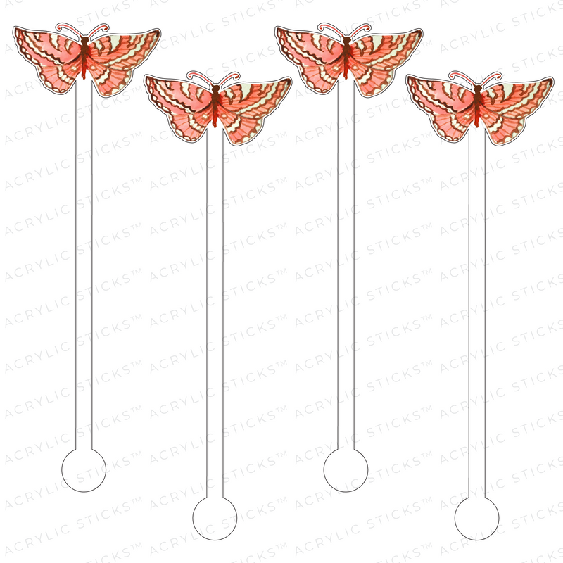 VERONICA BUTTERFLY ACRYLIC STIR STICKS