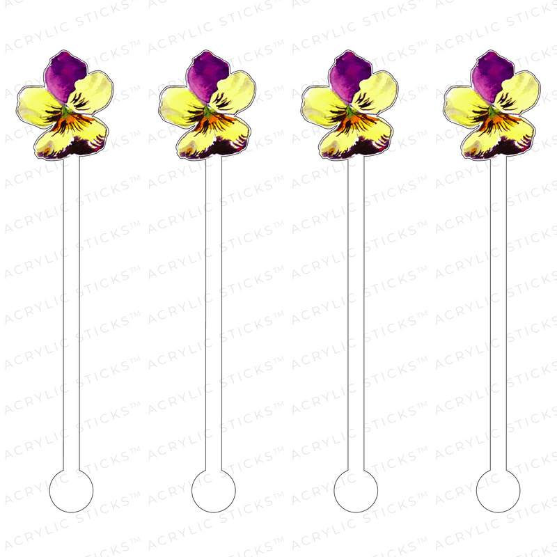 VERONICA VIOLA ACRYLIC STIR STICKS