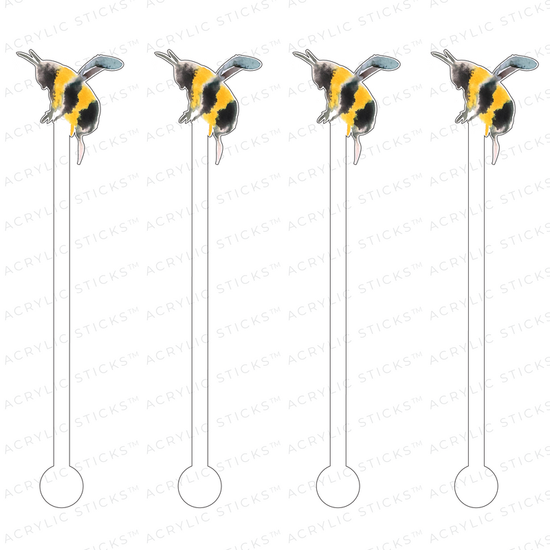 WORKER BEE ACRYLIC STIR STICKS